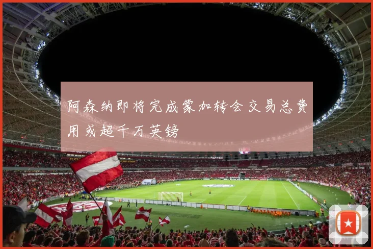 阿森纳即将完成蒙加转会交易总费用或超千万英镑